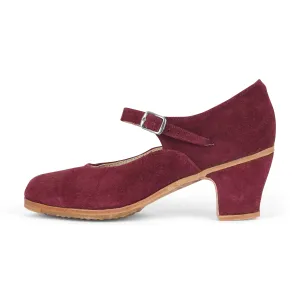 Folkicks Women's Folklorico Dance Shoes with Nails, Suede, 6cm Heel