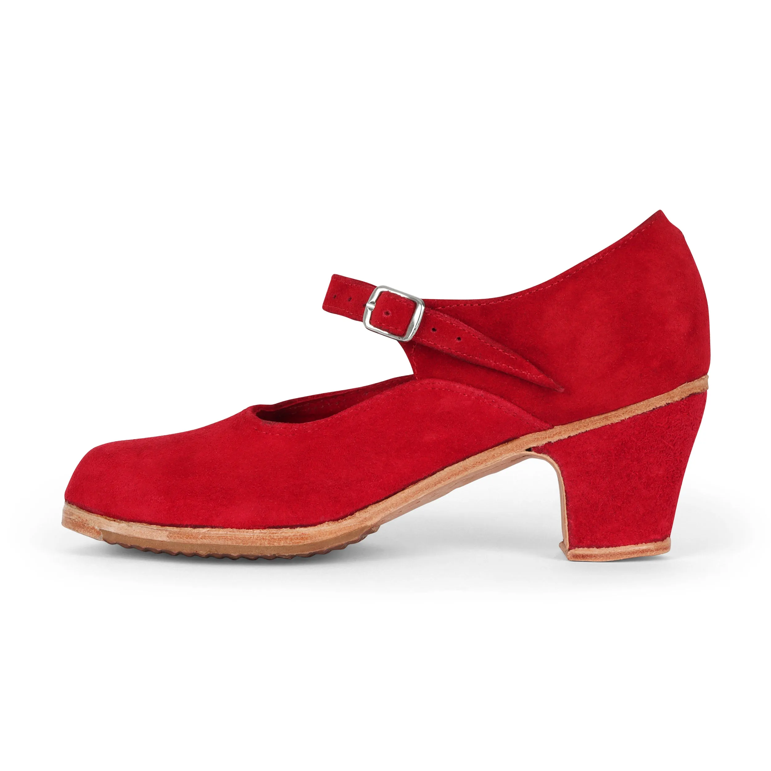 Folkicks Women's Folklorico Dance Shoes with Nails, Suede, 6cm Heel