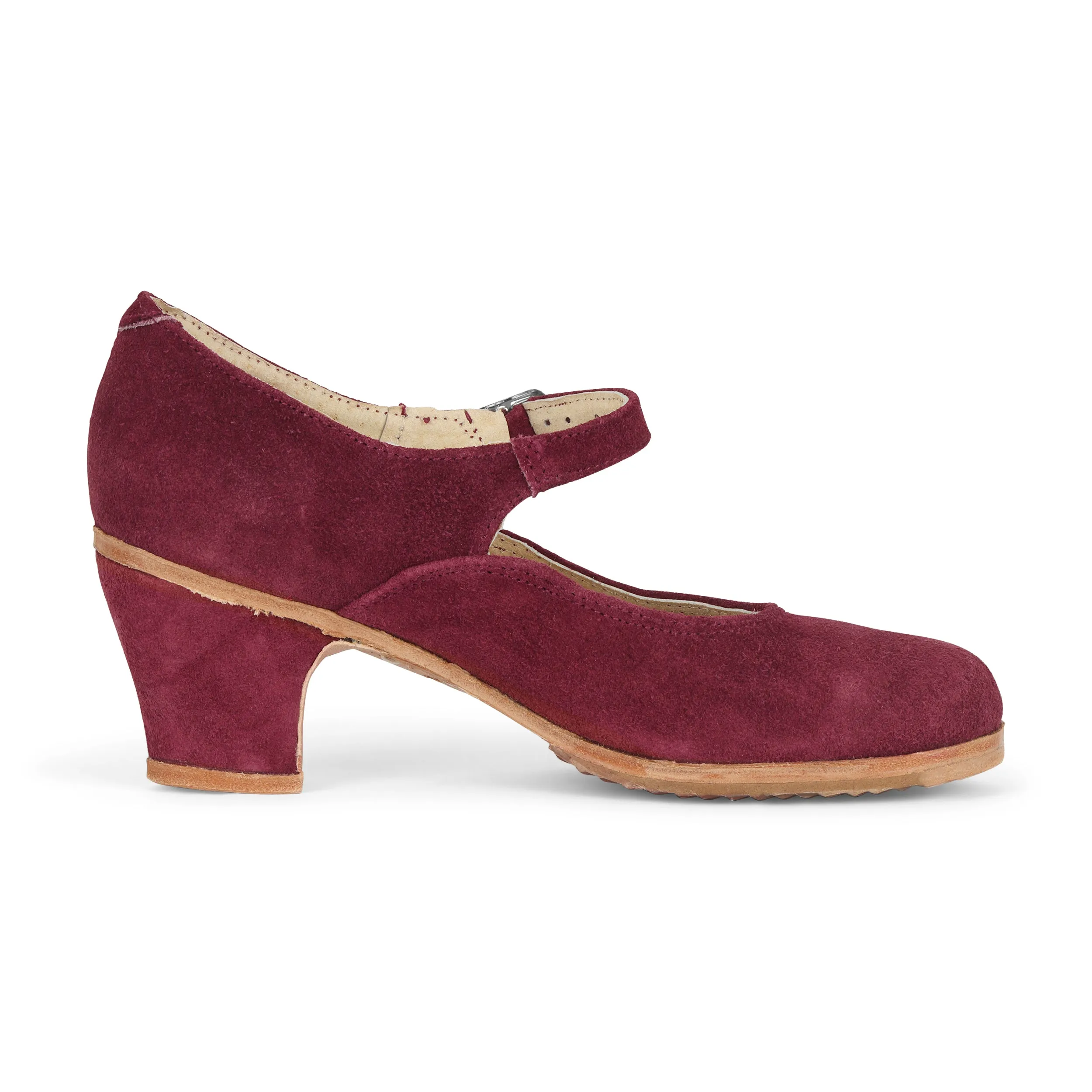 Folkicks Women's Folklorico Dance Shoes with Nails, Suede, 6cm Heel