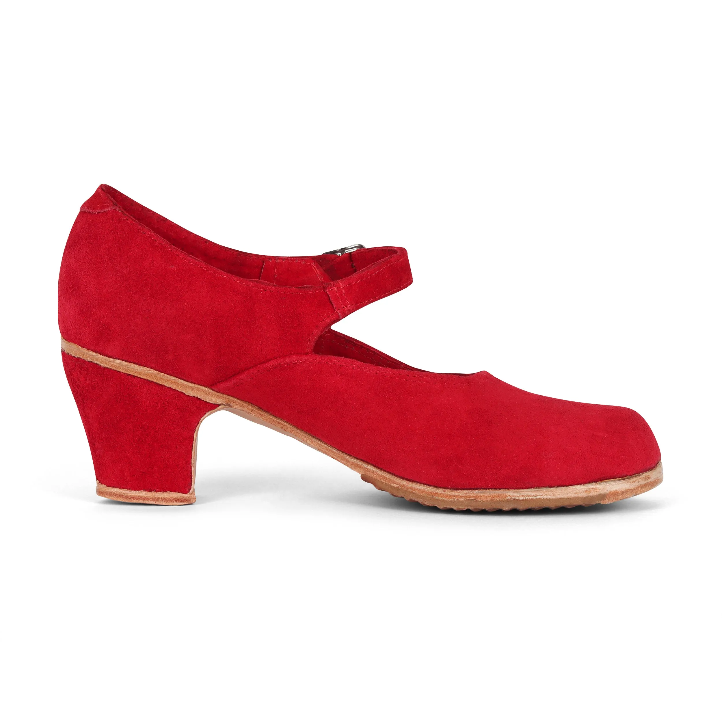 Folkicks Women's Folklorico Dance Shoes with Nails, Suede, 6cm Heel