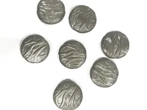 Gannett Green Designer Circular Plastic Beads