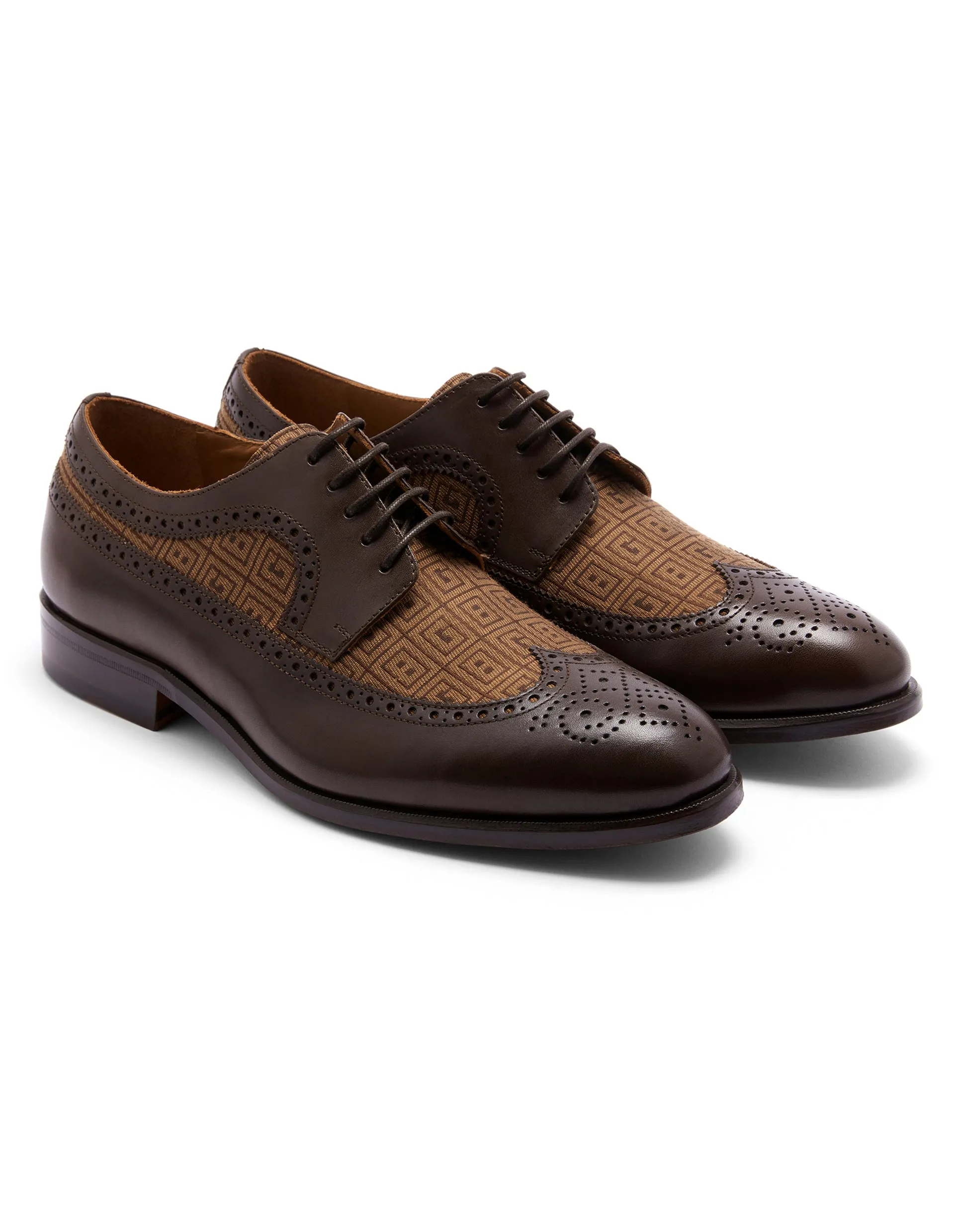 GB Monogram Longwing Brogues GOLD