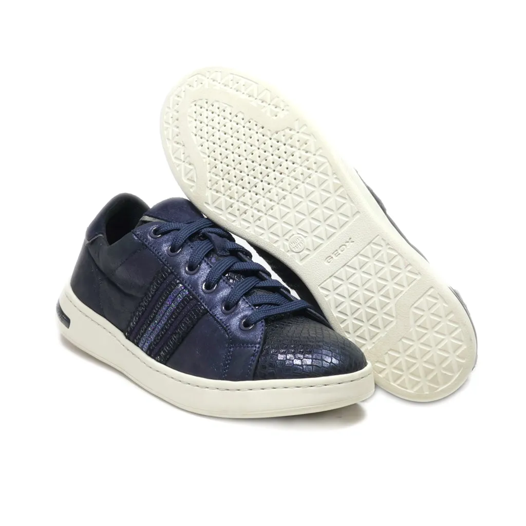 Geox Respira Low-Top Sneakers Leather Blue Colour For Women