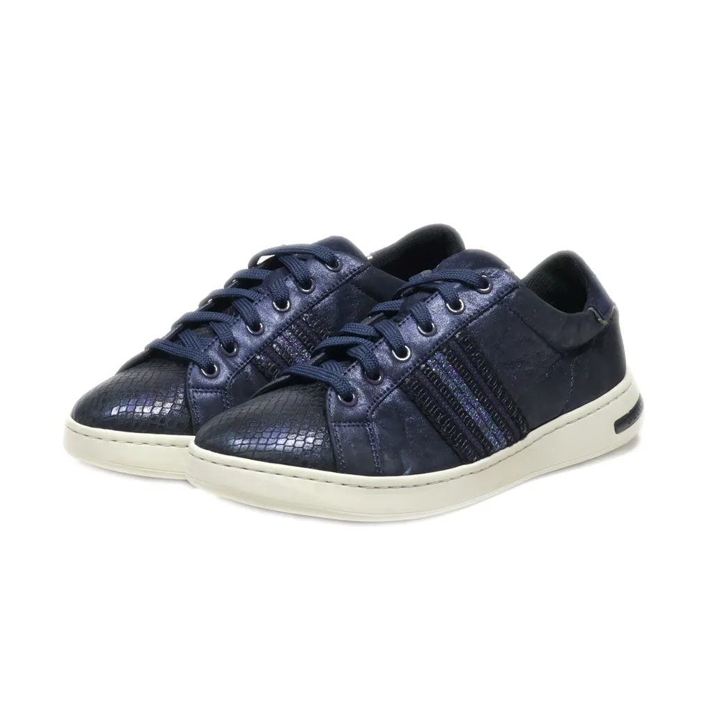 Geox Respira Low-Top Sneakers Leather Blue Colour For Women