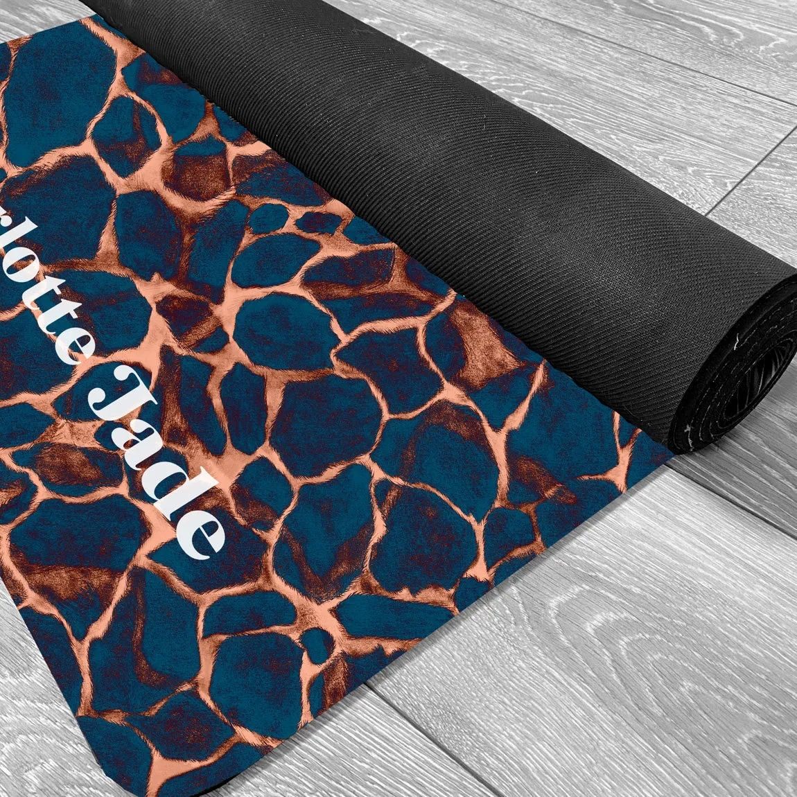 Giraffe Print Exercise Mat