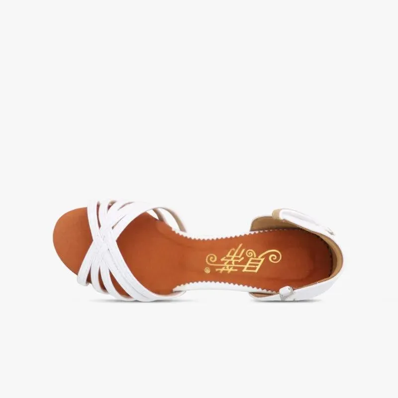 Girls Ballroom Shoes - Latin Dance Shoes for Jazz Salsa Tango with Silk Satin Upper and Low Heel