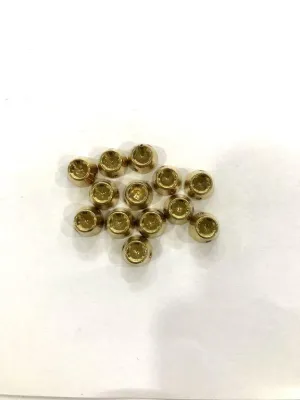 Golden CCB Hollow Plastic Stud Beads