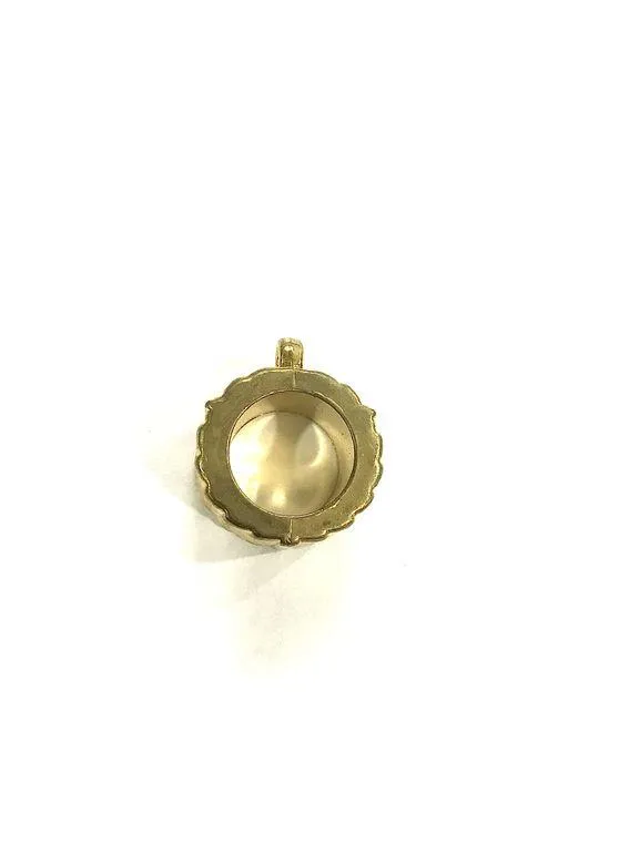 Golden Circular Cup CCB Plastic Beads