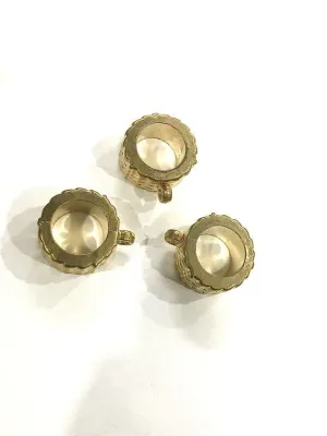 Golden Circular Cup CCB Plastic Beads
