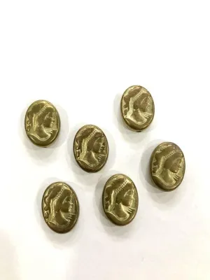 Golden Circular Designer CCB Plastic Beads