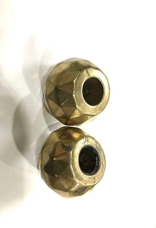 Golden Circular Round CCB Plastic Beads