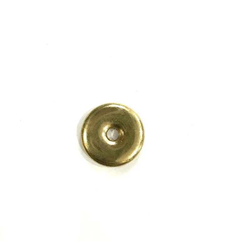 Golden Coin with Middle Hole CCB Plastic Beads