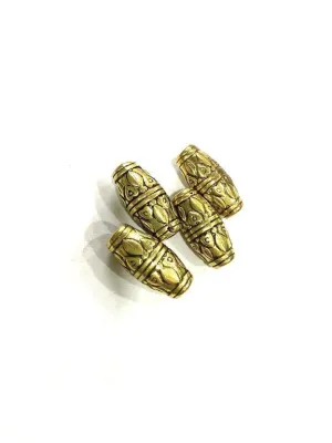 Golden Color Pipe Shaped CCB Plastic Beads
