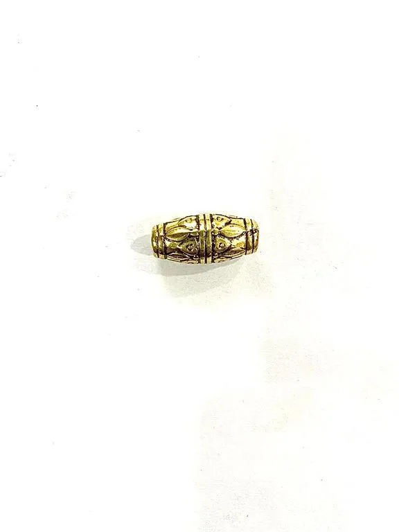 Golden Color Pipe Shaped CCB Plastic Beads