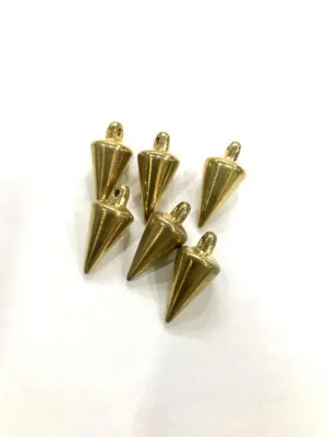 Golden Conical CCB Plastic Beads (22x11 mm)