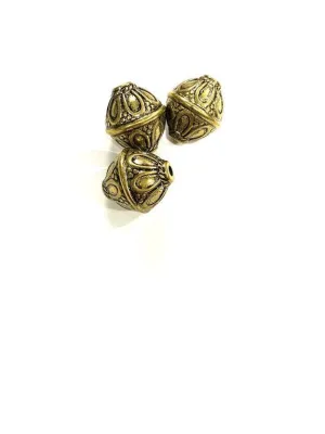 Golden Designer Bicone CCB Plastic Beads