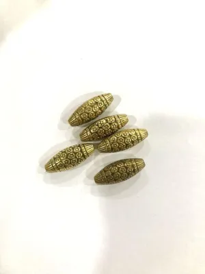 Golden Designer Pipe CCB Plastic Beads