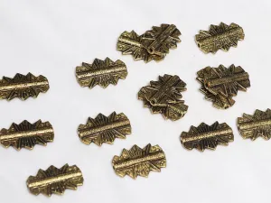 Golden Designer Plastic Beads - 35x25 mm