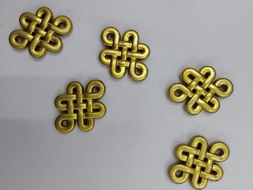 Golden Designer Plastic Beads