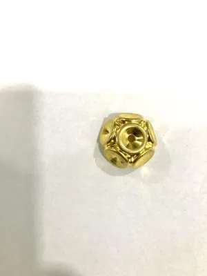 Golden Fancy Flower CCB Plastic Beads
