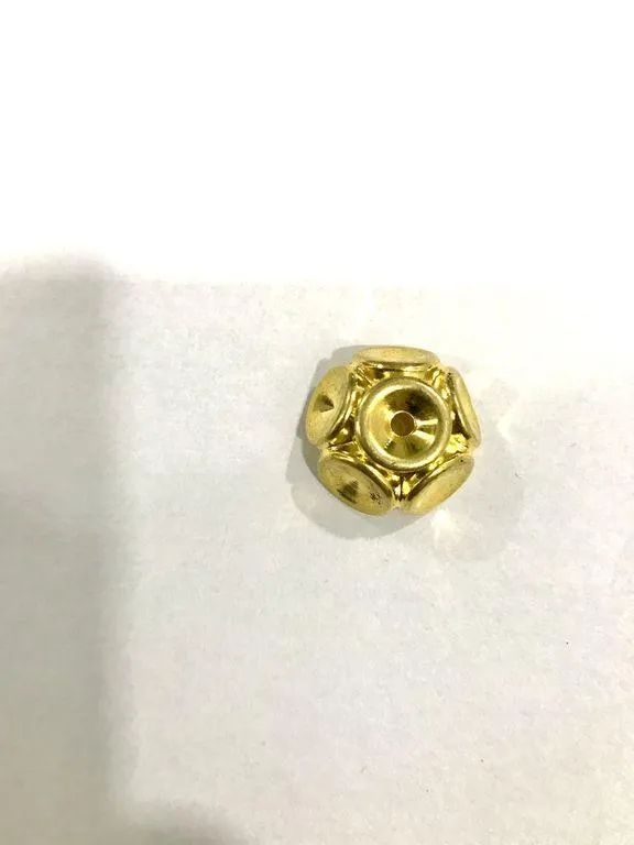 Golden Fancy Flower CCB Plastic Beads