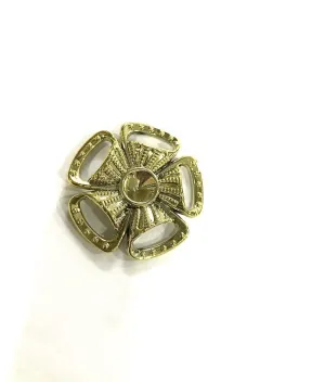 Golden Flower CCB Plastic Beads (30 mm)
