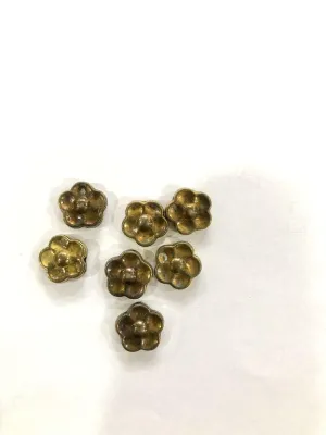 Golden Flower CCB Plastic Beads(12mm)