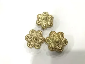 Golden Flower CCB Plastic Beads