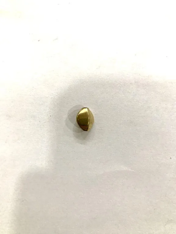 Golden Four Sided CCB Plastic Beads