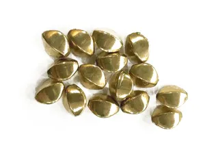 Golden Four Sided CCB Plastic Beads