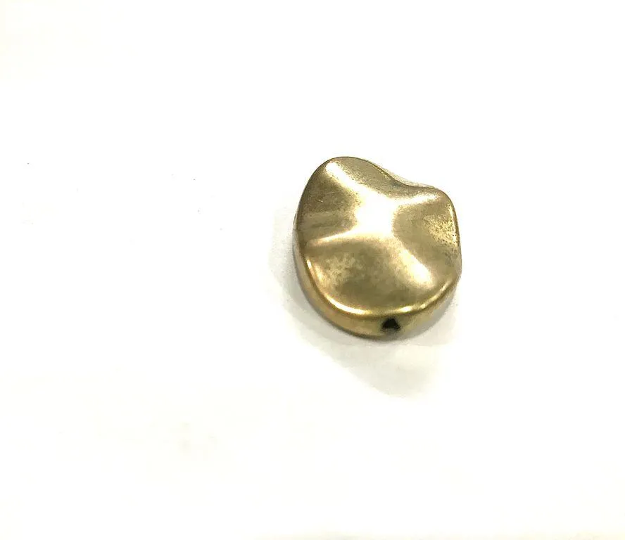 Golden Uneven Oval CCB Plastic Beads (28x19 mm)
