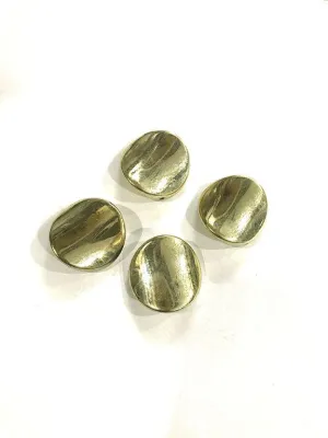 Golden Uneven Plastic Beads (20 mm)