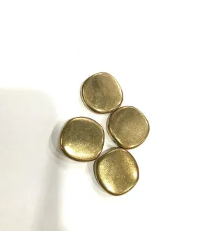 Golden Uneven Round CCB Plastic Beads