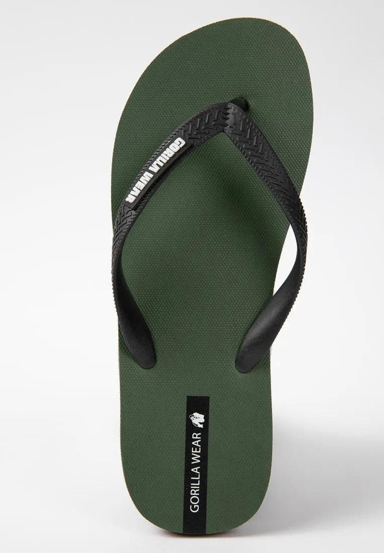 Gorilla Wear Komo Flip Flops Army Green