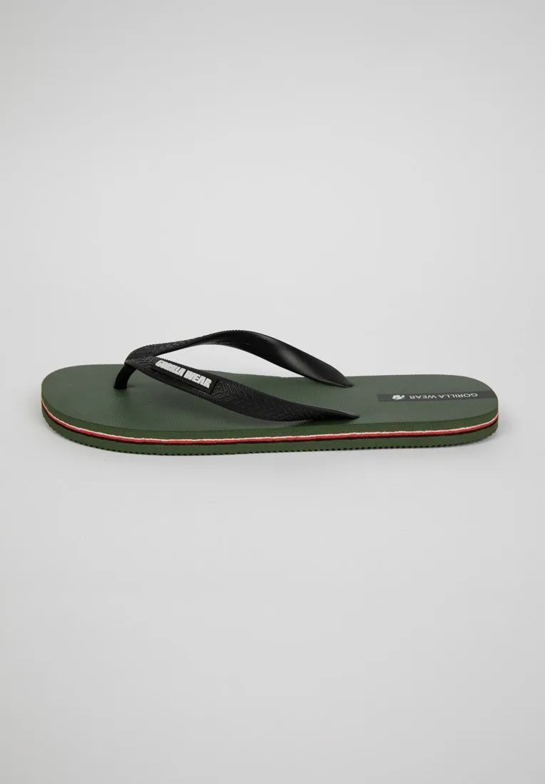 Gorilla Wear Komo Flip Flops Army Green
