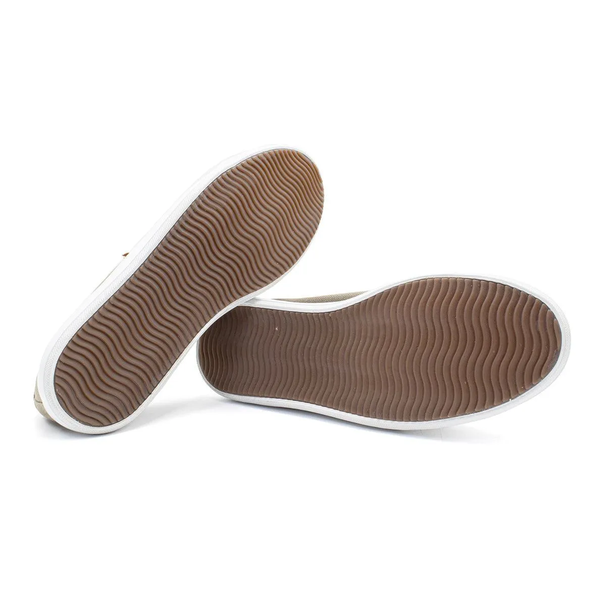 Graceland Low-Top Sneakers Fabric Brown Colour For Men
