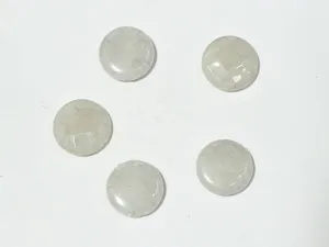 Gray Flat Circular Plastic Beads - 28 mm