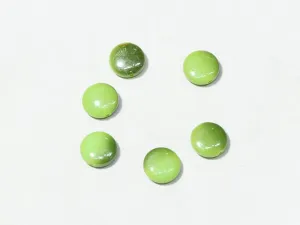 Green Designer Circular Plastic Beads - 15 mm