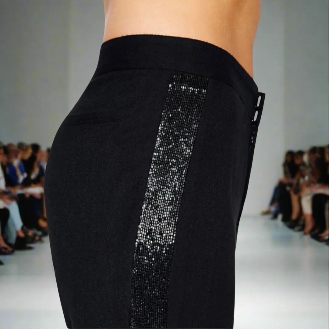 Hand Beaded Tuxedo Pants