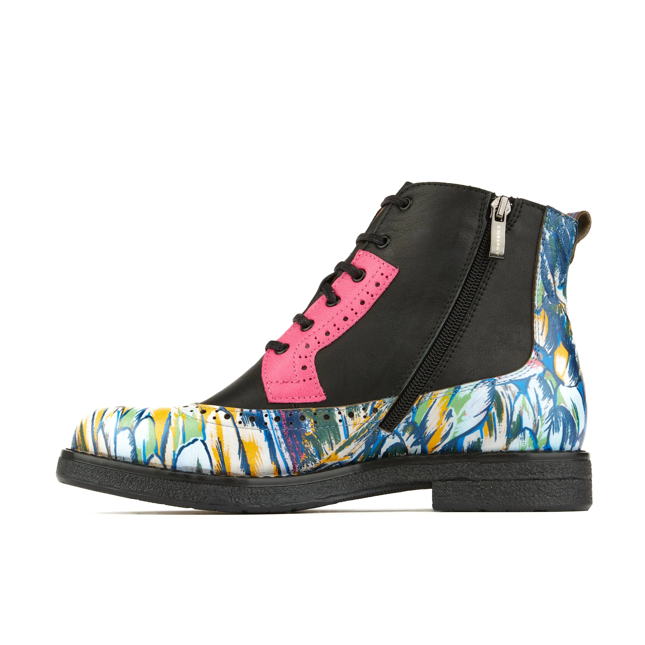Hatter - Dark Flamingo & Black & Pink