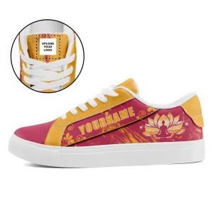 Holiday Gifts,Personalized Yoga Sneakers, Custom Canvas Shoes, Gym Shoes, Gift for Yoga Lover