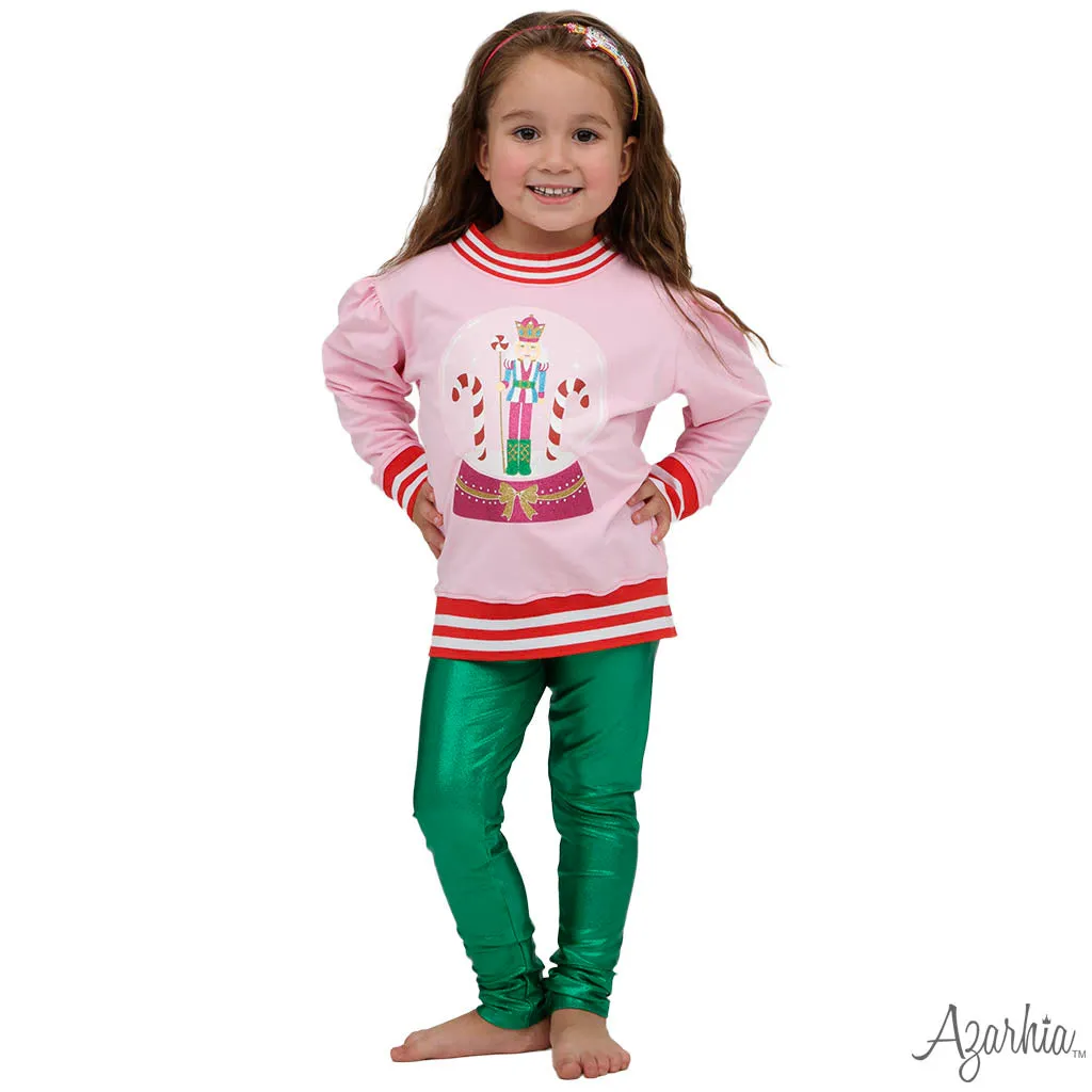 Holly Light Pink sweatshirt Glitter Nutcracker