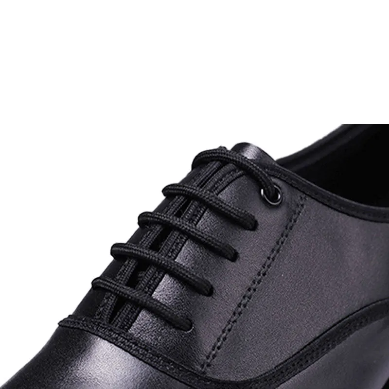 KCDANCE Men's Black Leatherette 3.5cm Heels Ballroom Dance Shoes Modern Dance Shoes
