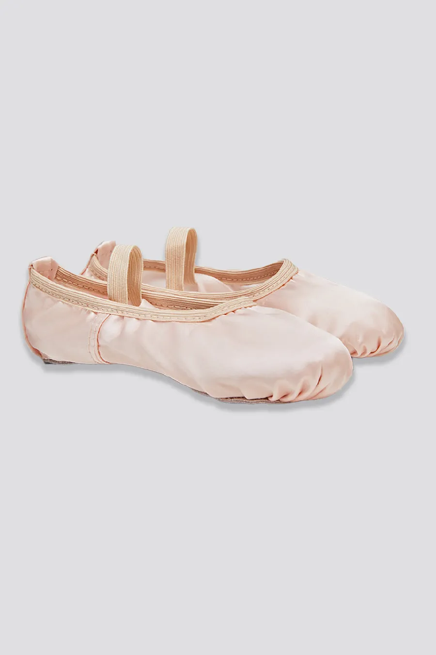 Kids Satin Ballet Shoes with Ribbon