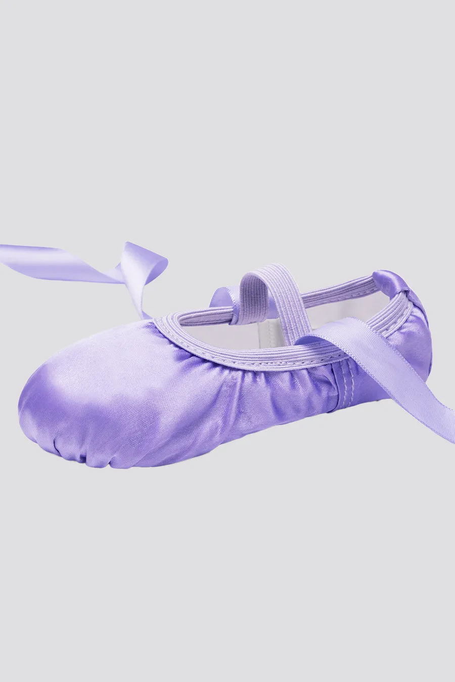 Kids Satin Ballet Shoes with Ribbon