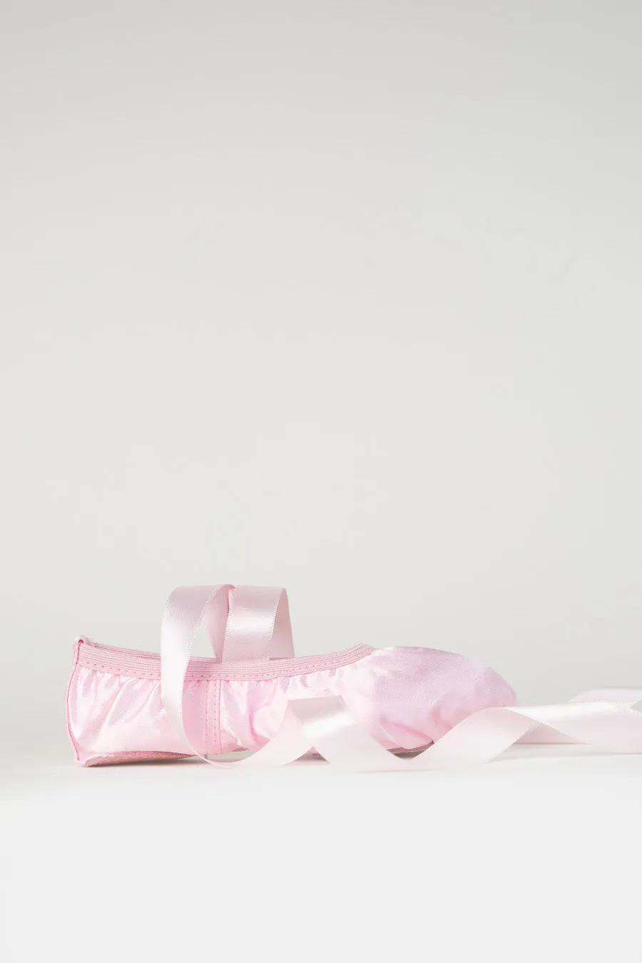 Kids Satin Ballet Shoes with Ribbon