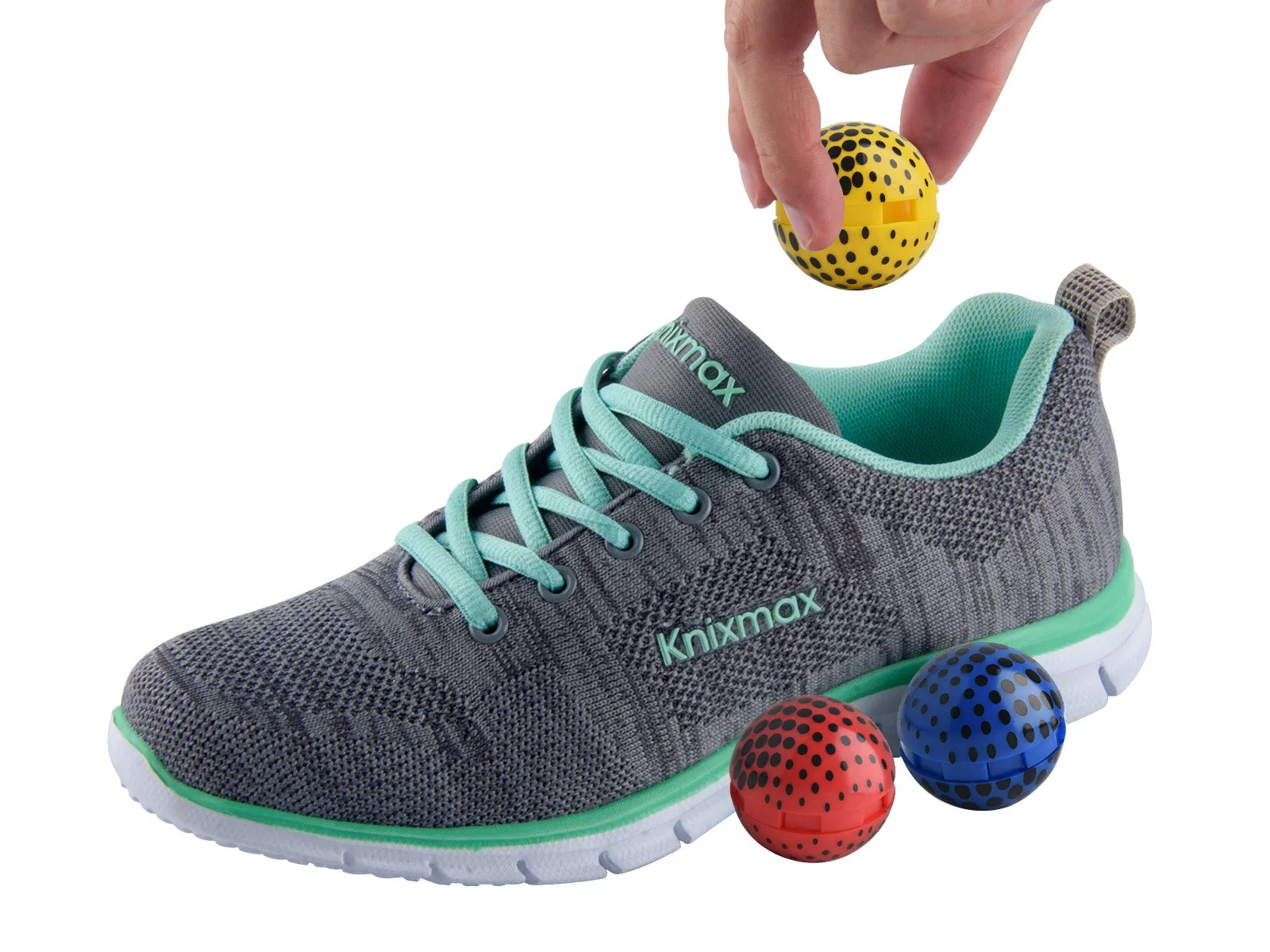 Knixmax Shoe Deodorant Balls Air Fresheners Odour Eliminator for Footwear Backpacks Gym Bag Lockers 6 Balls Set - Matrix/Cologne Scent