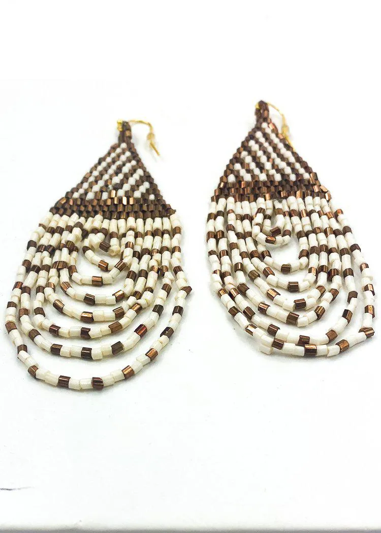 Ko Mak Beaded Drops - White