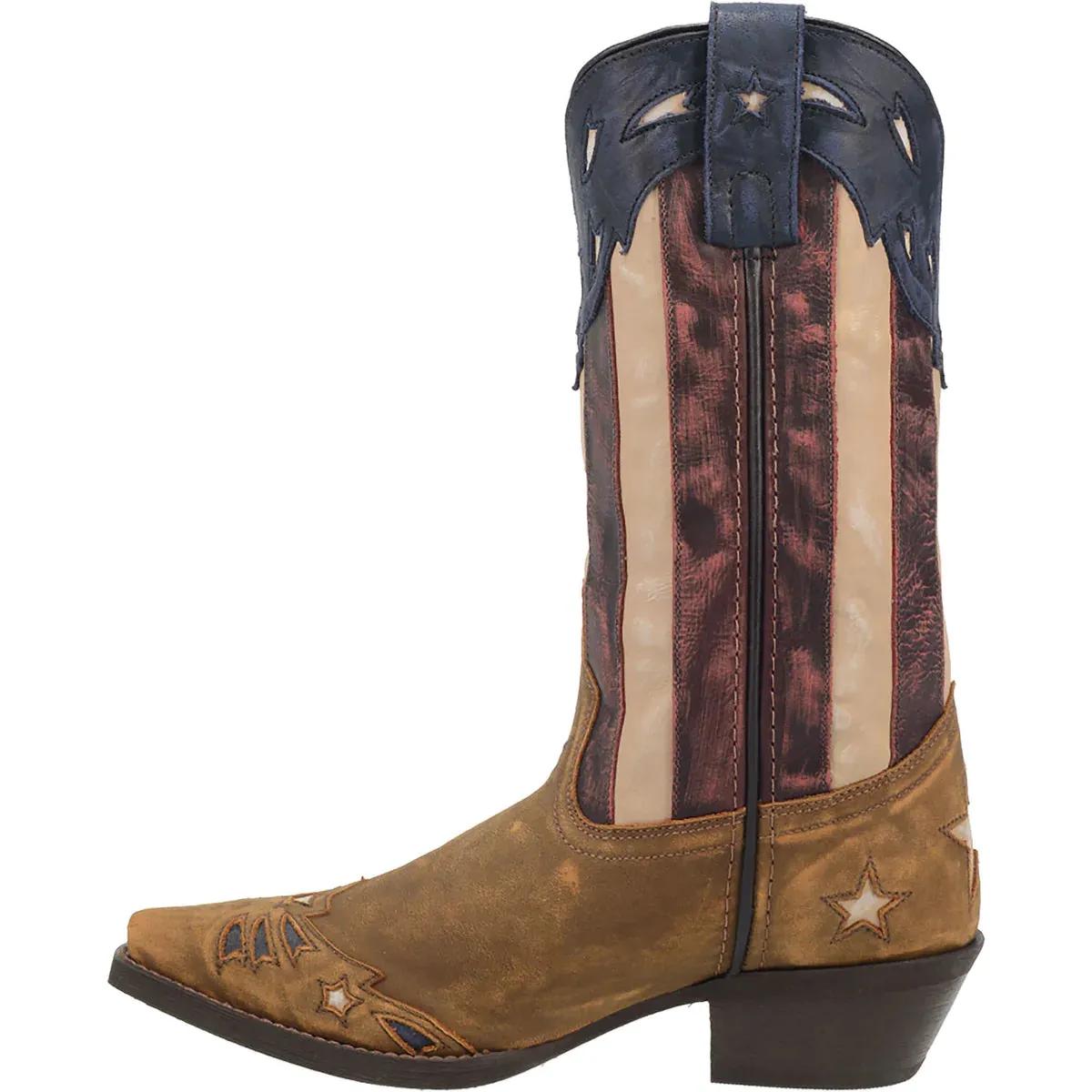 'Laredo' Women's 12" Keyes Western Snip Toe - Tan