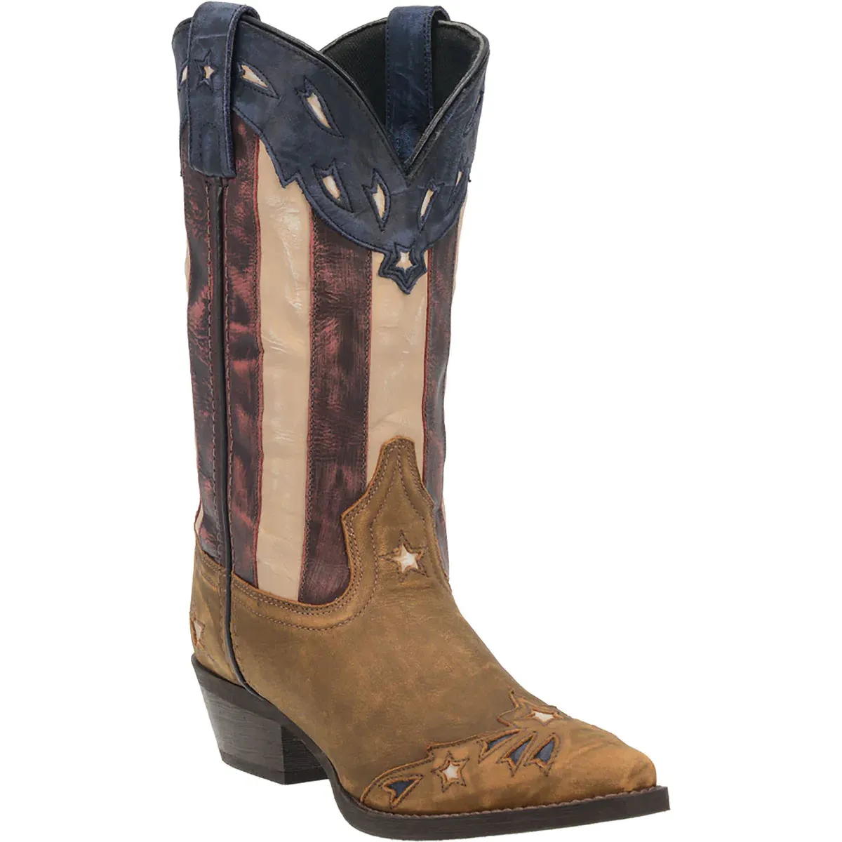 'Laredo' Women's 12" Keyes Western Snip Toe - Tan